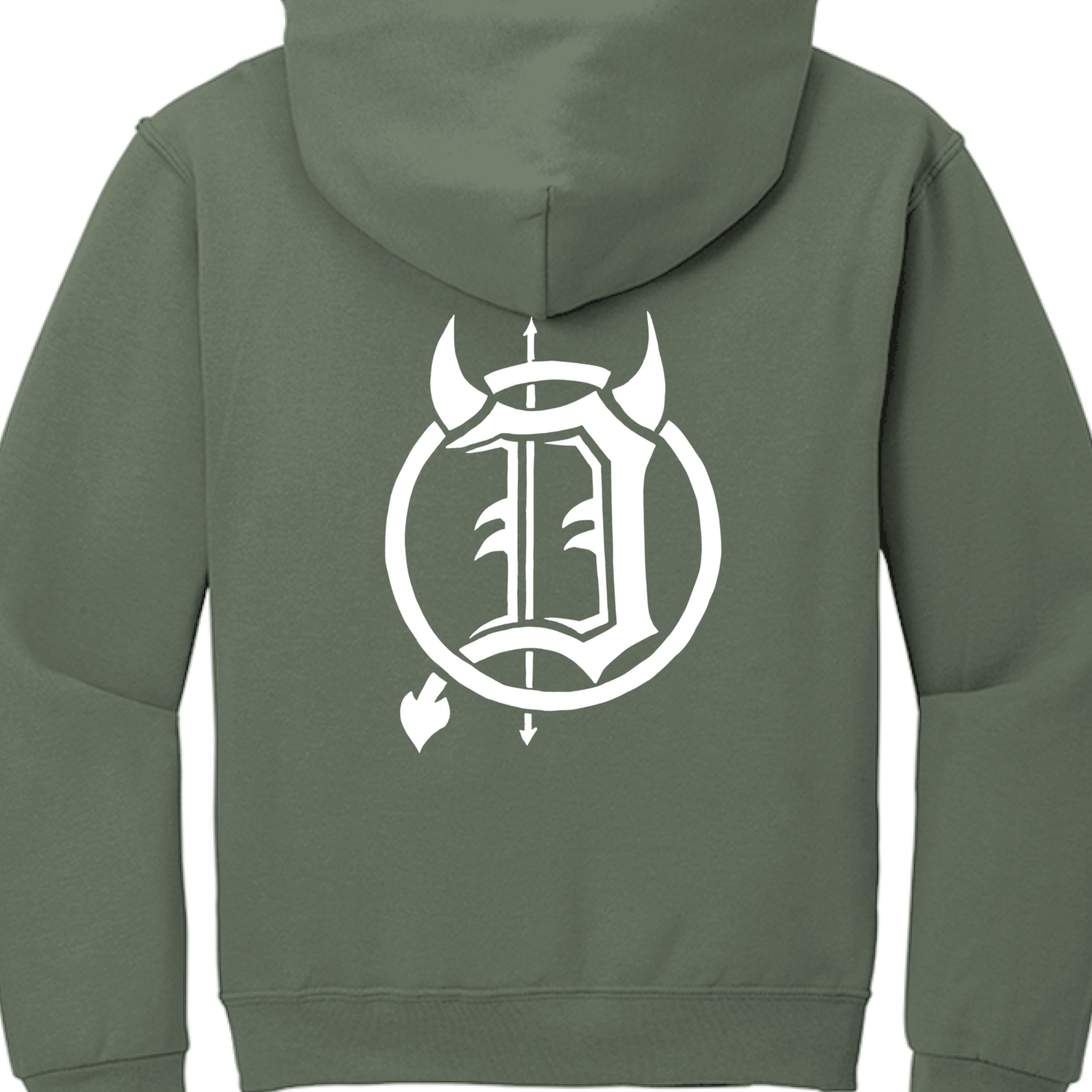 Military Green Heather - BACK